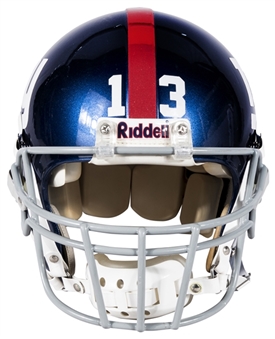 2008 Jared Lorenzen Game Worn New York Giants Helmet From Super Bowl XLII